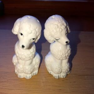Vintage Poodle Salt & Pepper Shakers